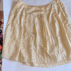 Talbots Cream A-Line Skirt